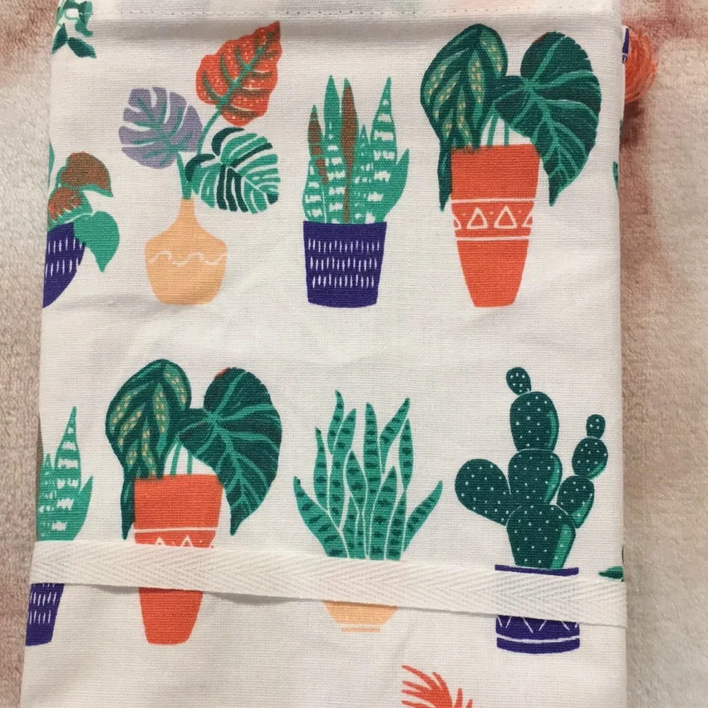 House Plant Designer Kitchen Tea Towel NWT Paper Source Cotton 20”x28”